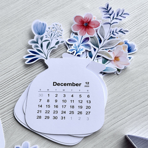 2025 Tùy Chỉnh In Ấn Và Cắt 3D Sáng Tạo Tự Làm Bình Hoa Sắp Xếp Máy Tính Để Bàn Trang Trí Mini Hoa Bàn Lịch - Product Image 4