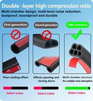 Bande d'étanchéité automobile en caoutchouc composite Epdm résistant aux intempéries et plus durable pour portière de voiture