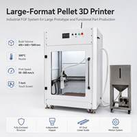 Imprimante 3D industrielle grand format FGF 600x600x1000mm, double extrudeur, trémie à granulés indépendante, buse 300°C, neuve, garantie 1 an pour les grands projets