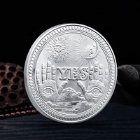 Großhandel Antike Eisenmünze Souvenir Gute Lagerbestände Gedenkmedaille mit Individueller Prägung Ja/Nein Alte Münze Entscheidungshilfe