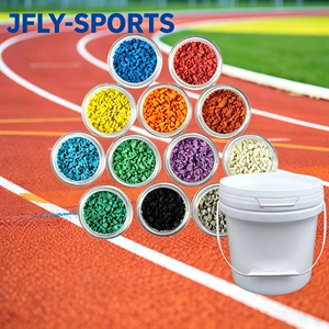 Granulés de caoutchouc EPDM de haute qualité pour revêtements de sol de terrains de jeux, particules EPDM colorées et résistantes à l'usure pour surfaces de terrains de sport - Product Image 1