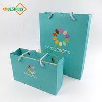 Boîte d'emballage en papier pour macarons avec sacs en papier pour desserts, biscuits, beignets, boîtes cadeaux