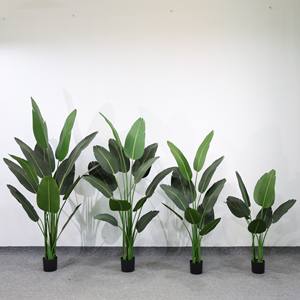 Premium Feeling Simulation Luxury Green Artificial Plastic Traveler Banana para la decoración de la sala de estar - Product Image 6