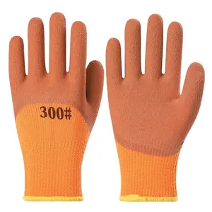 Wholesale Cheap Polyester KnitTerry Foam Plus Fleece Thick Liner Winter Working Gloves For Industry Work