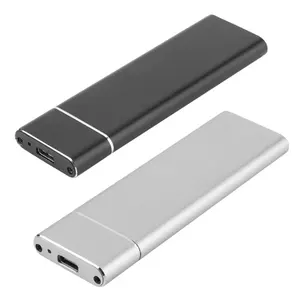 USB3.1 C型至M.2 NGFF 1tb便携式外部固态硬盘机箱M2至USBC移动硬盘盒硬盘机箱