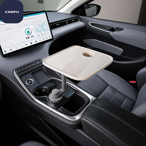 CARFU ABS <b>Car</b> Cup Holder Small Dining <b>Table</b> Armrest Box Rotatable Storage Tray for <b>Car</b> - Product Image 5