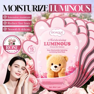 Masque pour les <span class=keywords><strong>mains</strong></span> et les pieds au collagène de rose et à la niacinamide, masque hydratant en profondeur pour nourrir la peau et stimuler l'éclat - Product Image 1