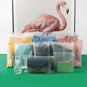 Nhựa trong suốt Ziplock Logo tùy chỉnh bao bì vận chuyển túi vải bolsas <span class=keywords><strong>Ziploc</strong></span> ropa - Product Image 3