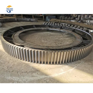 Tandwiel Ring Voor Cement Mixer Oem Grote Diameter Kogelmolen/Droger Stalen Tand Omtrek Tandwiel Wiel Met Spoor Profiel Gesmeed En Hobbed - Product Image 5