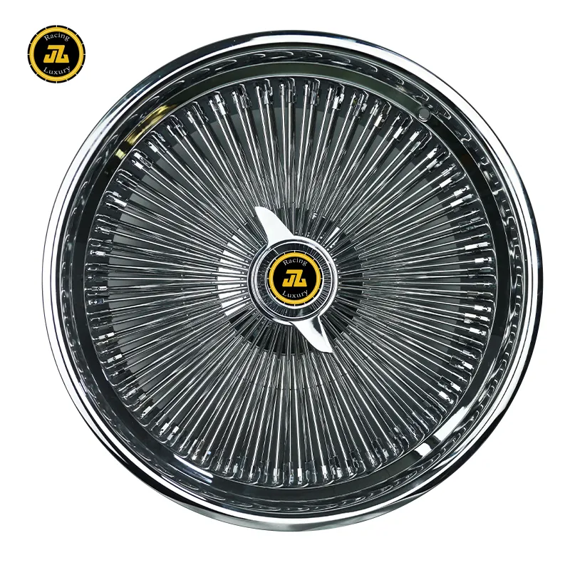 JZ OEM 50 72 100 spoke wire wheel 13x7 14x7 15x7 gold/silver for cadillac fwd
