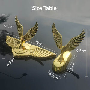 Autocollant 3D Métal Aile d'Aigle pour Capot Avant de <span class=keywords><strong>Voiture</strong></span>, Personnalisation Nouveau Style Chinois Chic, Installation Sans Perçage, <span class=keywords><strong>Logo</strong></span> de <span class=keywords><strong>Voiture</strong></span> Avant - Product Image 3