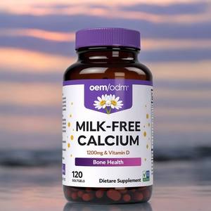 גבוה 1200 מ "ג סידן, 400 iu ויטמין d3 קפסולה תומך בעצמות בריאות & מערכת החיסון - Product Image 2