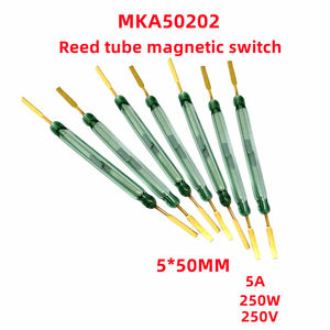 MKA50202 Tube Reed 5*50MM Haute Puissance, Haute Intensité 5A 250W, Interrupteur à Contrôle Magnétique pour Capteur, Type Normalement Ouvert, Produit ICs - Product Image 2
