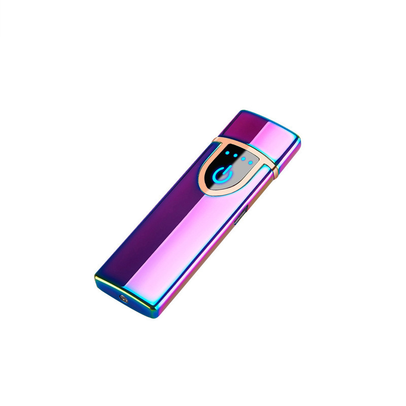 Сенсорная Индукционная зажигалка с USB зарядкой, электронная прикуриватель, двусторонний заказ подарков, оптовая продажа