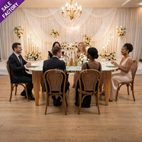 Chaises en résine plastique de luxe en gros, empilables, couleur bois, pour événements, mariages, banquets, dîners, conférences, réceptions