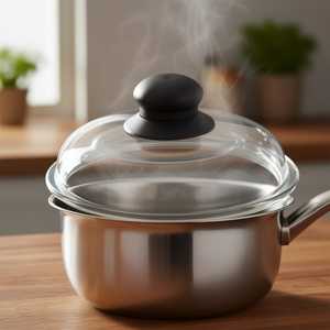 ฝาแก้วบริลเลียนท์ 24 ซม. พร้อมด้ามจับสีดำสำหรับเครื่องครัว - Product Image 3