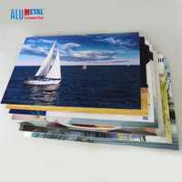 Buena calidad personalizar DIY sublimación impresión en blanco hoja de aluminio panel de fotos hoja de metal de aluminio