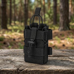 Nylon Zipper Radio Holder MOLLE Transceiver Carrier Universal <b>Walkie</b> <b>Talkie</b> Holster Duty Belt Communication Pocket Wingman Radio - Product Image 2