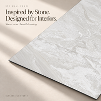 Panneau mural imperméable en feuille de marbre SPC UV, alternative, 1220x2440mm, pour la décoration murale intérieure