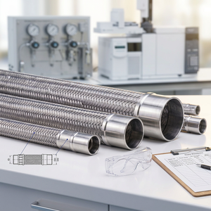 Manguera Flexible de Acero Inoxidable de Alta Presión para Aplicaciones Industriales de Transferencia de Líquidos Higiénicos - Product Image 4