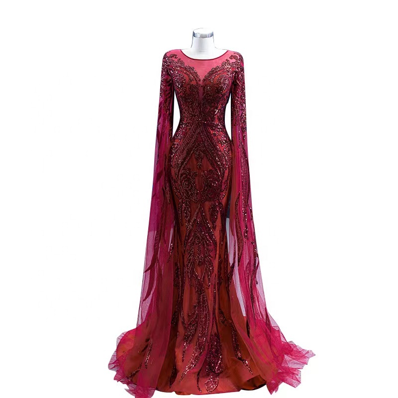 Новинка, свадебное красное вечернее платье с круглым вырезом, модель 2023 года, нарядное красное платье невесты по индивидуальному заказу, свадебное платье