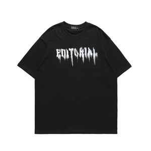 Vendita calda <span class=keywords><strong>T</strong></span>-<span class=keywords><strong>Shirt</strong></span> colore bianco nero alta serie <span class=keywords><strong>T</strong></span>-<span class=keywords><strong>Shirt</strong></span> lettera anteriore Graffiti <span class=keywords><strong>retro</strong></span> disegno angelo Oversize maglietta ampia - Product Image 1