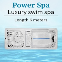 Prix le plus bas - 10 % de réduction - Piscine de nage à contre-courant de luxe pour l'extérieur avec deux zones et jets de massage pour villas et complexes hôteliers