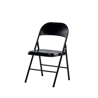 Chaise pliante d'extérieur pour barbecue, mariage, confortable, en PU, avec cadre en métal solide, vente en gros directe d'usine, best-seller