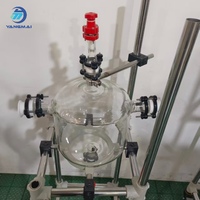 Nuevo Reactor de Vidrio de Una Sola Capa Yangmai de 10L, Tanques de Almacenamiento de Líquidos Personalizados, 1 Año de Garantía, Procesos Químicos