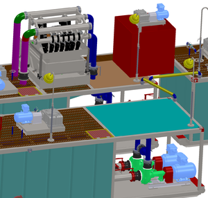 IECEX ATEX Certified Electric Cleaner BYZS Series Integrated Solids Control Unit with Engine <b>Pump</b> Gearbox Oli Motors - Product Image 3