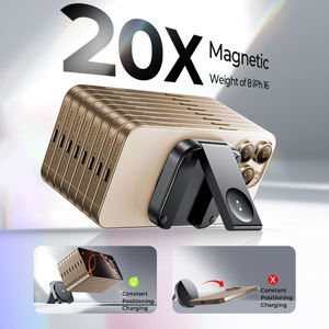 Universal 2 en 1 Dispositivos de estación de carga cargador inalámbrico Pad viaje Mini cargador inalámbrico para Iphone 16 Samsung - Product Image 3