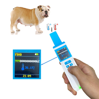 Escáner de microchip térmico RFID de 125Khz 134.2Khz ISO11784/5 FDX-A FDX-B HDX para mascotas, lector portátil de microchip para establos de caballos