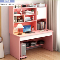 Ensemble moderne de bureau, bibliothèque et chaise intégrés pour les élèves du collège, table d'ordinateur simple pour la maison, la chambre à coucher, l'école primaire