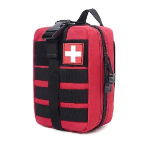 Fornitori home mini pacchetto di pronto soccorso sopravvivenza di emergenza kit di dispositivi di pronto soccorso rosso zaino con coperta e crema di gesso