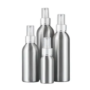 30ml 50ml 100ml 120ml 250ml Bottiglia di Alluminio Dello Spruzzo di Profumo Riutilizzabile Portatile Contenitore Vuoto di Viaggio Cosmetico Spruzzatore Atomizzatore