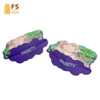 Sacs Mylar personnalisés imprimés en forme de biscuits ou de bonbons, découpés sur mesure, petits sacs Mylar de 3,5 pouces, refermables, holographiques et anti-enfants