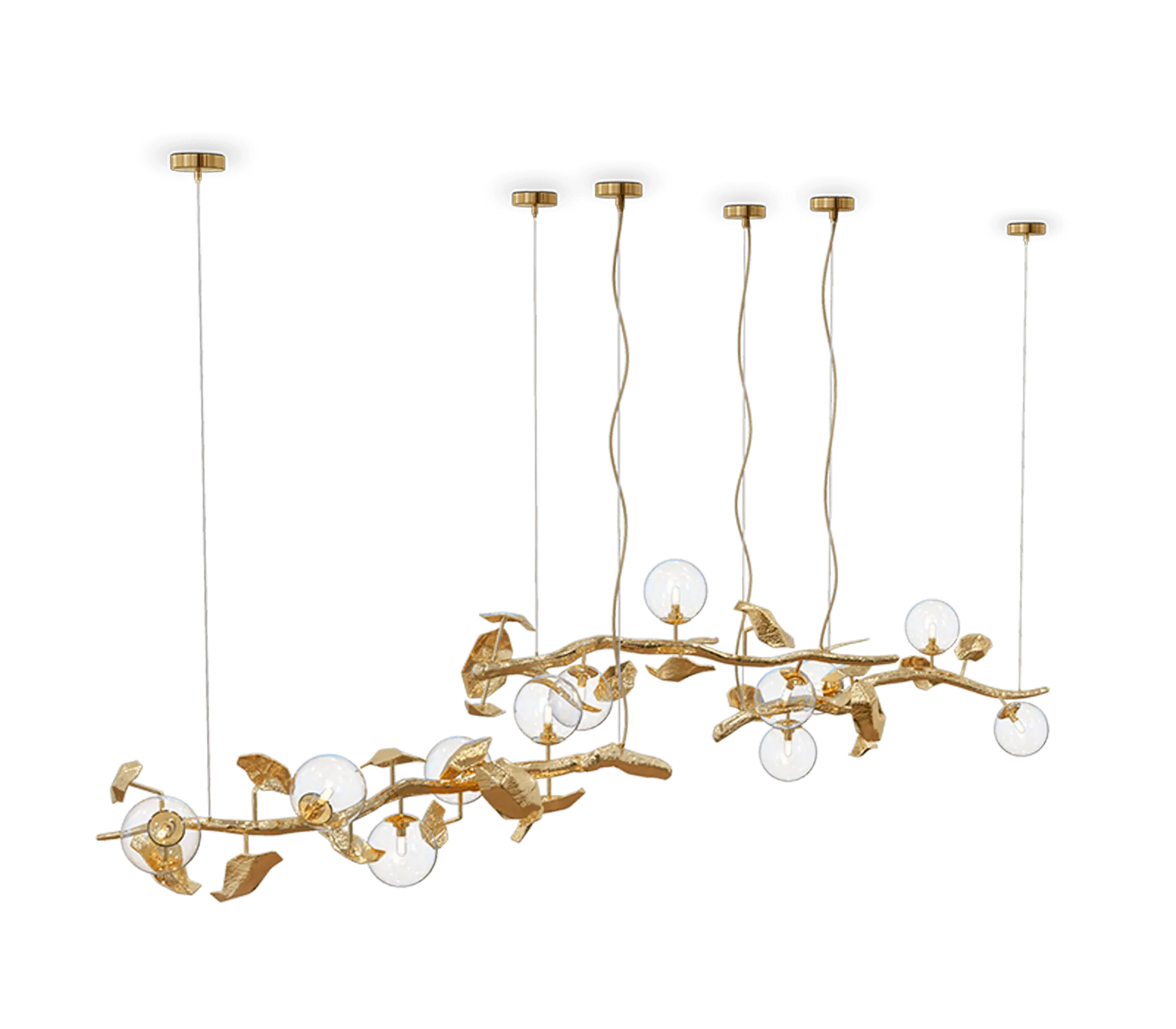 Латунные Современные хрустальные люстры в итальянском стиле, художественная стеклянная лампа для отеля, ресторана, дома, золотые люстры