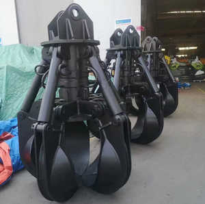 Grappin hydraulique multifonction à haute efficacité Fonctionnalité de la peau d'orange fournie en usine Quatre cinq six dents pour diverses fonctions - Product Image 1