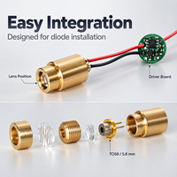 Support de diode laser LD ZhonNa, lentille de focalisation pour l'installation de diodes, pièces d'équipement laser pour alignement de roues et de pneus, pièces de module laser