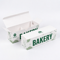 Grande boîte à donuts portable réutilisable avec séparateur 34x9.5x10.5cm Emballage pour pâtisserie Boulangerie Impression personnalisée Vente en gros