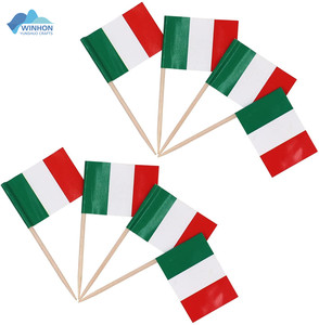 Ý Cocktail Picks dính cupcake toppers quốc gia nước cờ cho bánh mì hamburger sa mạc Mini Italy tăm cờ - Product Image 2