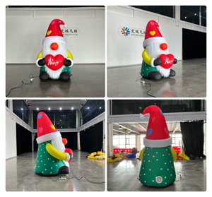 Gnomes <span class=keywords><strong>de</strong></span> <span class=keywords><strong>Noël</strong></span> gonflables <span class=keywords><strong>de</strong></span> 2 m / Tomte / Nisse / Kabouter, décorations lumineuses pour la cour, lumières LED intégrées pour décorations <span class=keywords><strong>de</strong></span> <span class=keywords><strong>Noël</strong></span> - Product Image 2