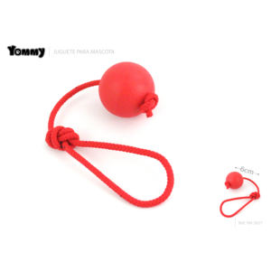 Giocattoli per Animali Domestici: Palla in Gomma Resistente con Corda per Esercizio e Gioco di Felini e Canini - Product Image 2