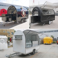 Charrette mobile de charcuterie, stand de nourriture de rue, charrette à fruits, café, boba, remorque de beauté, boutique avec roues, cuisine complète