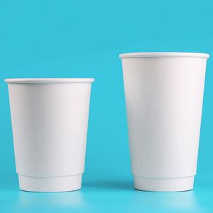 Vaso de Papel Desechable de Lujo para Té de Burbujas Caliente, Diseño Personalizado, Vaso de Papel Doble para Café para Llevar - Product Image 2
