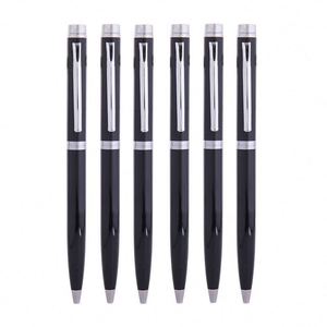 Stylo bille métallique populaire, corps sportif, pointe 1,0 mm, multicolore, logo OEM personnalisé pour promotions publicitaires d'hôtels et d'entreprises - Product Image 2