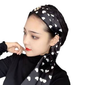 Sombrero africano retro étnico para mujer, pre-atado, sombrero musulmán con nudo floral, gorro de estilo vintage. - Product Image 6