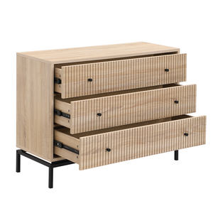 Commode <span class=keywords><strong>en</strong></span> <span class=keywords><strong>bois</strong></span> à 3 tiroirs pour chambre à coucher et salon Mobilier polyvalent pour la maison ou l'hôtel - Product Image 6