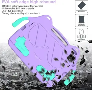 Étui EVA pour <span class=keywords><strong>iPad</strong></span> <span class=keywords><strong>Air</strong></span> 11 2025 2024 Pro 11 10.5 <span class=keywords><strong>Air</strong></span> 4 5 10.9 avec support et poignée, Housse de protection pour tablette enfant compatible <span class=keywords><strong>iPad</strong></span> 11 11e 10e 7 8e 9e génération - Product Image 6