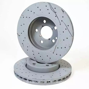 Disco de freno Mercedes Benz A2464212512 para vehículos Benz con superficie perforada - Product Image 1